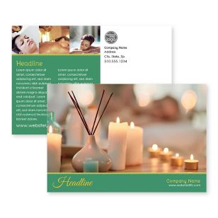 Beauty Spa Postcard 4x6 Rectangle Horizontal - Jewel