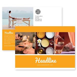 Relaxation Spa Postcard 5x7 Rectangle Horizontal - Orange Peel