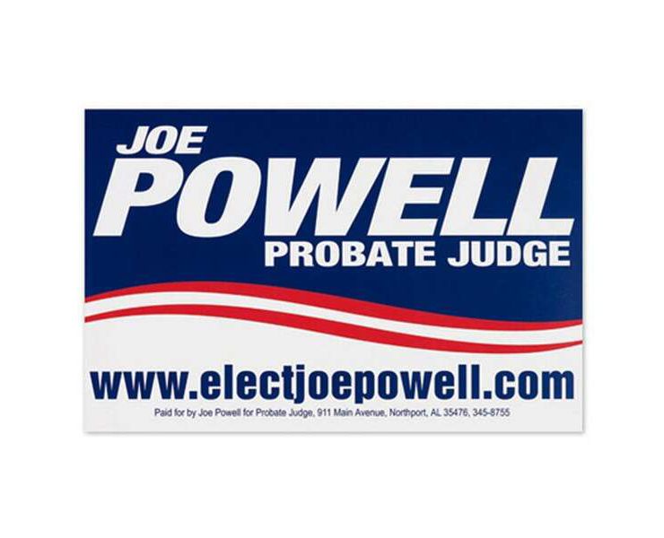 Large Car Magnet - 11" x 17" Rectangle - White