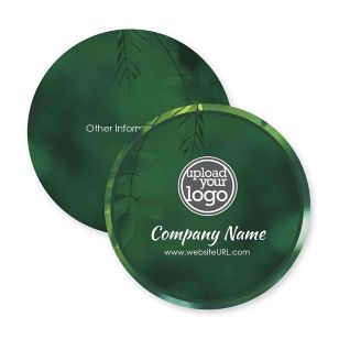 Green Fresh Coaster 3-5/8" Circle - Jewel