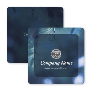 Green Fresh Coaster 3-1/2" Round Corner Square - Blue Stratos