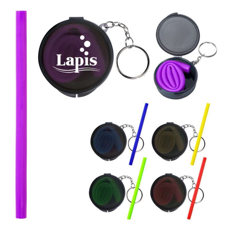 Silicone Straw in Travel Case - 