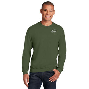 Gildan Heavy Blend Crewneck Sweatshirt - Dark/Colors - Green, Military