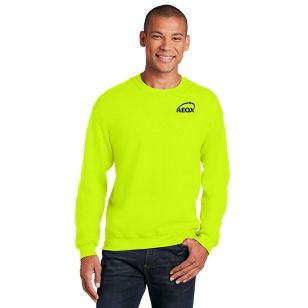 Gildan Heavy Blend Crewneck Sweatshirt - Dark/Colors - Green, Safety