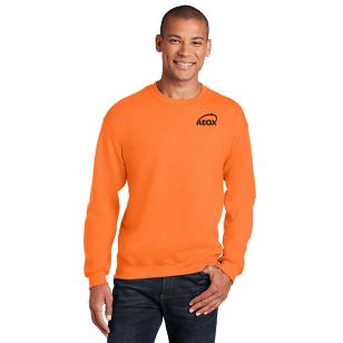 Gildan Heavy Blend Crewneck Sweatshirt - Dark/Colors - Orange, Safety