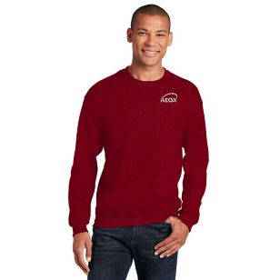 Gildan Heavy Blend Crewneck Sweatshirt - Dark/Colors - Red, Antique Cherry