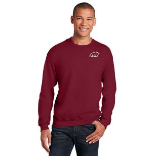 Gildan Heavy Blend Crewneck Sweatshirt - Dark/Colors - Red, Cardinal