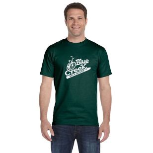 Gildan Ultra Blend 50/50 Crew Neck Tee - Dark/Color - Green, Forest