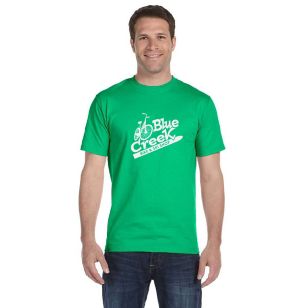 Gildan Ultra Blend 50/50 Crew Neck Tee - Dark/Color - Green, Irish