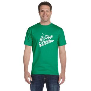 Gildan Ultra Blend 50/50 Crew Neck Tee - Dark/Color - Green, Kelly