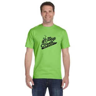 Gildan Ultra Blend 50/50 Crew Neck Tee - Dark/Color - Green, Lime