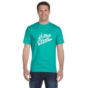 Gildan Ultra Blend 50/50 Crew Neck Tee - Dark/Color - Jade Dome