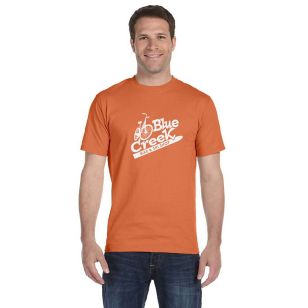 Gildan Ultra Blend 50/50 Crew Neck Tee - Dark/Color - Orange, Texas