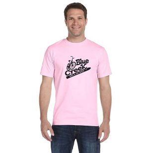 Gildan Ultra Blend 50/50 Crew Neck Tee - Dark/Color - Pink, Light