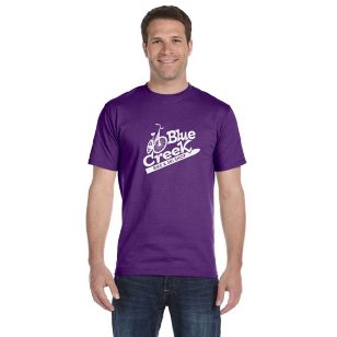 Gildan Ultra Blend 50/50 Crew Neck Tee - Dark/Color - Purple