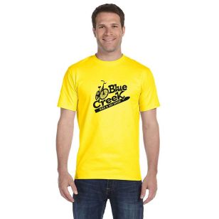 Gildan Ultra Blend 50/50 Crew Neck Tee - Dark/Color - Yellow, Daisy