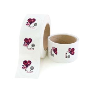 Heart Shaker 2"x2" Circle - Red