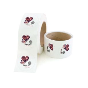 Heart Shaker 2"x2" Circle - Strawberry Red