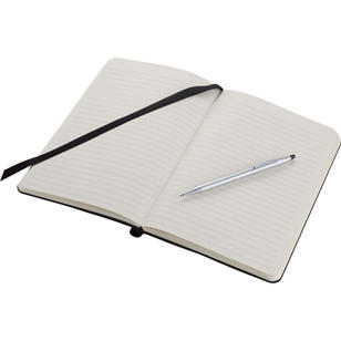 Cross® Medium Bound Notebook Gift Set - Black