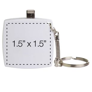 Flip Keychain Power Bank - White