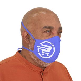12-Pack of Imprinted Face Covers - White