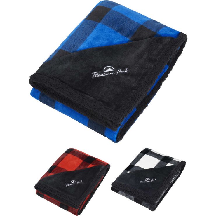 Field & Co.® Buffalo Plaid Sherpa Blanket - 