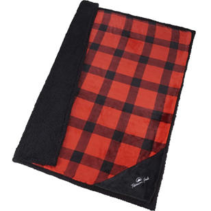 Field & Co.® Buffalo Plaid Sherpa Blanket - Red/Black