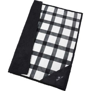 Field & Co.® Buffalo Plaid Sherpa Blanket - White/Black