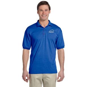 Gildan 50/50 Adult Jersey Polo - Dark/Color - Blue, Royal