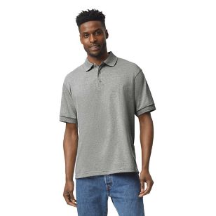 Gildan 50/50 Adult Jersey Polo - Dark/Color - Gray, Sport