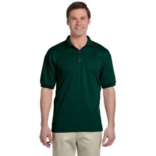 Gildan 50/50 Adult Jersey Polo - Dark/Color - Green, Forest (similar to PMS 349)