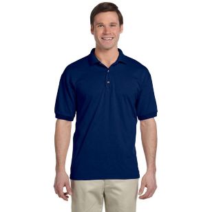 Gildan 50/50 Adult Jersey Polo - Dark/Color - Blue, Navy