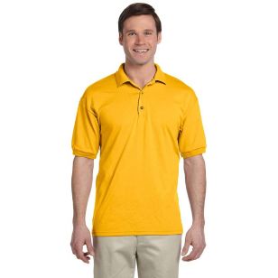 Gildan 50/50 Adult Jersey Polo - Dark/Color - Gold