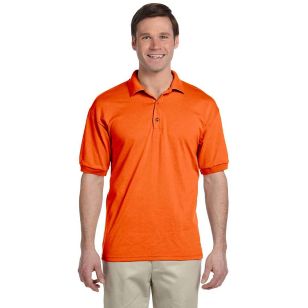 Gildan 50/50 Adult Jersey Polo - Dark/Color - Orange