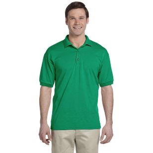 Gildan 50/50 Adult Jersey Polo - Dark/Color - Green, Kelly