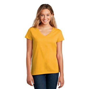 District ® Women’s Re-Tee ® V-Neck - Yellow, Maize