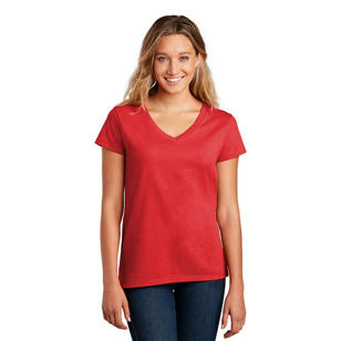 District ® Women’s Re-Tee ® V-Neck - Red, Ruby