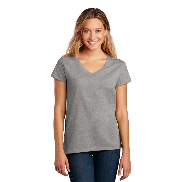 District Womens Re Tee V Neck