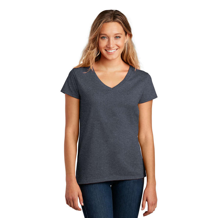 District Womens Re Tee V Neck