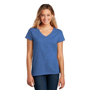 District ® Women’s Re-Tee ® V-Neck - Blue, Heather