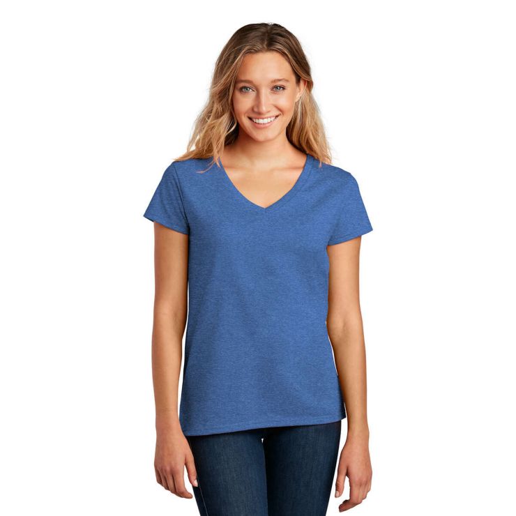 District Womens Re Tee V Neck