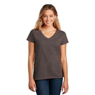 District ® Women’s Re-Tee ® V-Neck - Brown, Deep Heather