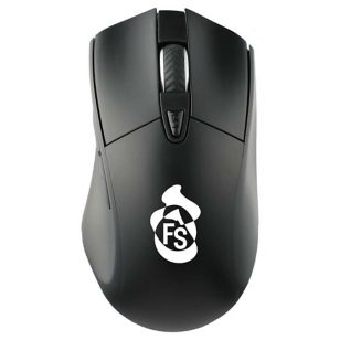 Wizard Wireless Mouse with Antimicrobial Additive - Black