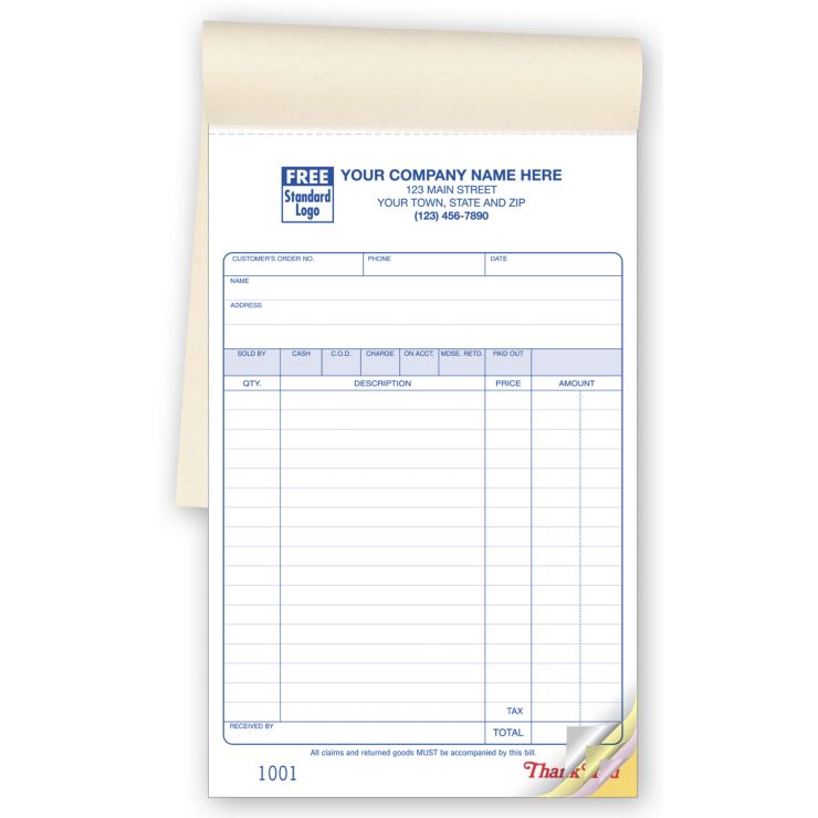 Multi-Purpose Classic Sales Books, Large Format 2-Part