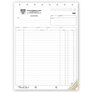 Classic Design, Large Format Shipping Invoices 2-Part