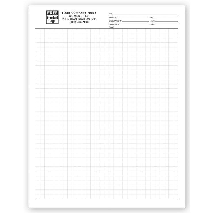 Graph Papers, Standard 1/4", Padded