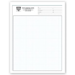 Graph Papers, Pro-Sketch, 1/8", Padded