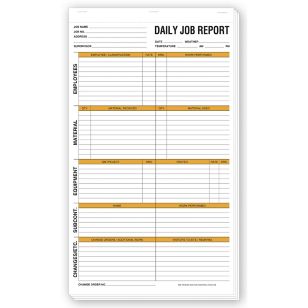 Daily Job Report Forms