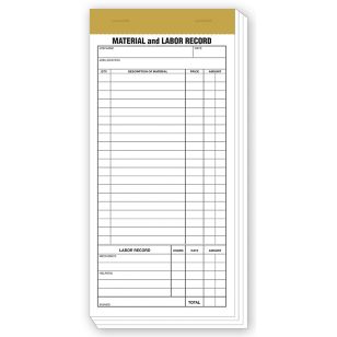 Compact Material & Labor Records