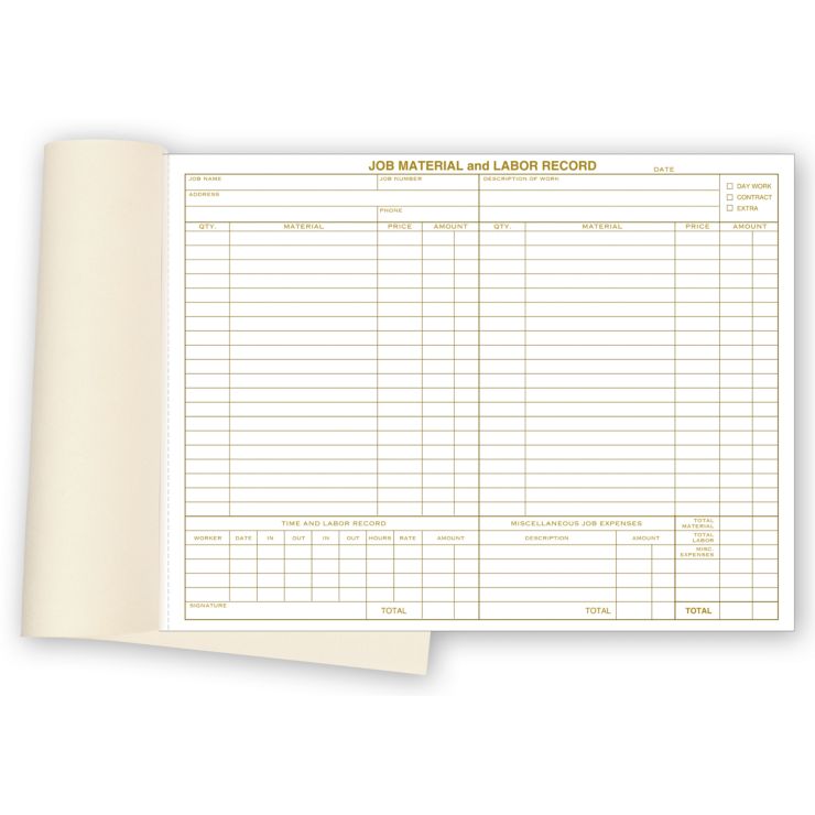 Material and Labor Records, Padded